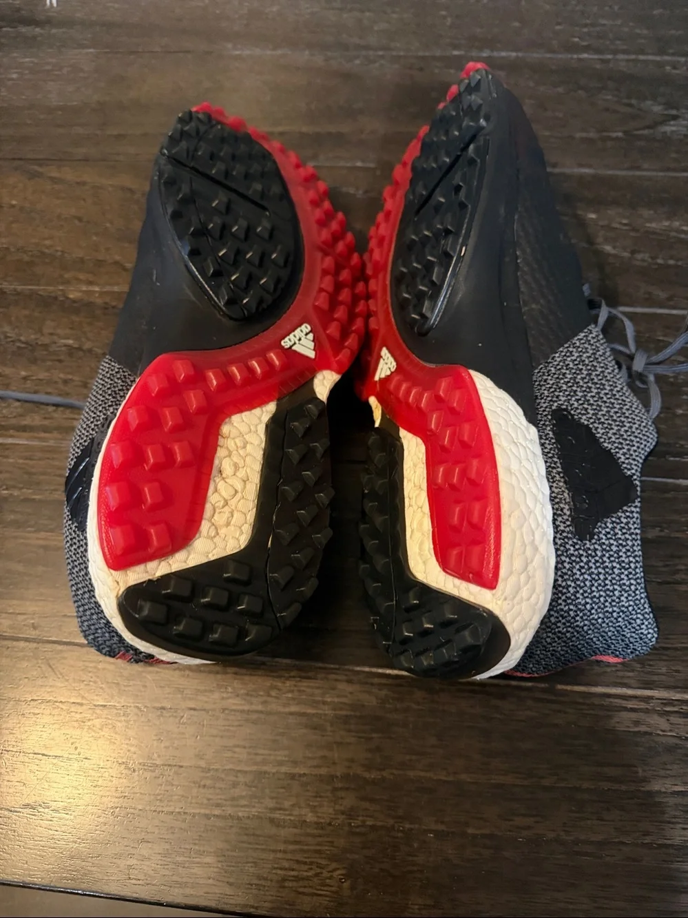 Adidas Boost Endless Energy Performance Athletic Shoes - Black with Red Accent